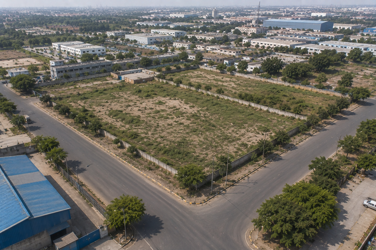 Premium HUDA Industrial Land For Sale in Sector 24 Faridabad – 3 Acre Corner Industrial Asset